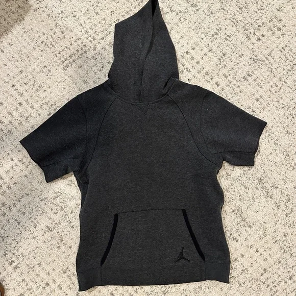 Jordan Shirts Tops Jordan Short Sleeve Hooded Sweatshirt